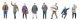 Winter Passers-By -- pkg(8), HO, Faller Gmbh 151711