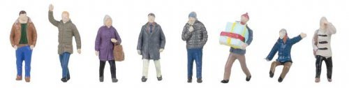 Winter Passers-By -- pkg(8), HO, Faller Gmbh 151711