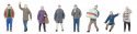 Winter Passers-By -- pkg(8), HO, Faller Gmbh 151711