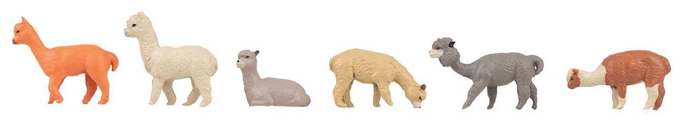 Alpacas -- pkg(6), HO, Faller Gmbh 151929