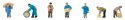 Shipping/Dock Workers -- pkg(7), N, Faller Gmbh 155613