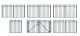 Wrought Iron Fence -- 7-7/8 x 3/4′ 20 x 1.9cm, HO, Faller Gmbh 180004