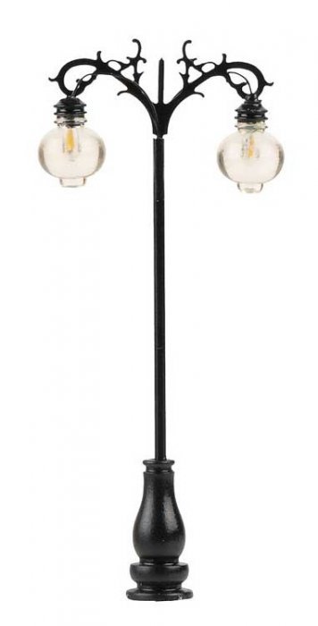 LED Streetlight -- Pendant Luminaires, 2-15/16′ 7.5cm Warm White pkg(1), HO, Faller Gmbh 180215