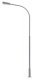 LED Streetlight -- Single-Arm Curved Mast, 3-11/16′ 9.4cm Cool White pkg(1), HO, Faller Gmbh 180219