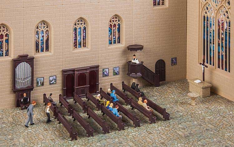 Church Interior Detail Set, HO, Faller Gmbh 180346