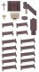 Church Interior Detail Set, HO, Faller Gmbh 180346