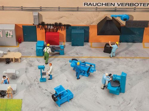 Locksmith′s Workshop Interior Equipment - Kit, HO, Faller Gmbh 180456