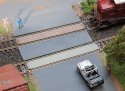Grade Crossings -- 1 Each: Wood and Rubber, HO, Faller Gmbh 180969