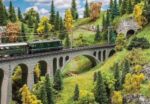 Val Tuoi Viaduct Set -- Kit - 46 x 3.2 x 8cm, N, Faller Gmbh 222597