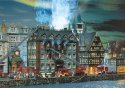 Burning Tax Office -- Kit - 4 x 2-5/8 x 3-15/16′ 10.1 x 6.7 x 10cm (Smoke/Lights Not Included), N, Faller Gmbh 231721
