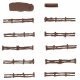 2 Wells and Wooden Fence, N, Faller Gmbh 272924