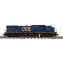 GE Dash 8-40CW - 2-Rail - Sound and DCC - ProtoSound 3.0 - Trainman(TM) -- CSX 7788 (YN3c, blue, yellow, Website Logo), O, Atlas