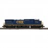 GE Dash 8-40CW - 2-Rail - Sound and DCC - ProtoSound 3.0 - Trainman(TM) -- CSX 7788 (YN3c, blue, yellow, Website Logo), O, Atlas