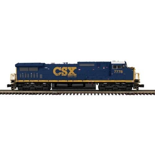 GE Dash 8-40CW - 2-Rail - Sound and DCC - ProtoSound 3.0 - Trainman(TM) -- CSX 7788 (YN3c, blue, yellow, Website Logo), O, Atlas