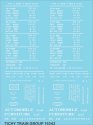 Railroad Decal Set -- Generic 50′, 70 and 100-Ton Steel Boxcar Data (white lettering), N, Tichy Train Group 10343N