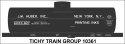 Railroad Decal Set -- J M Huber 8,000-Gallon Single-Dome Tank Car (Printing Ink Service), N, Tichy Train Group 10361N
