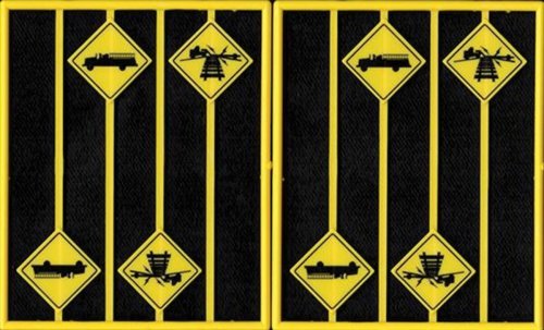 Firehouse and Low Vehicle Warning Signs -- 8 Signs, 4 Each of 2 Styles, O, Tichy Train Group 2084