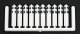 Concrete Milepost Markers 1-50 -- White w/Black Printing pkg(50), HO, Tichy Train Group 8184