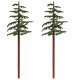 Redwood Trees -- 10 to 11′ 25.4 to 27.9cm pkg(2), All Scales, Grand Central Scenery T43