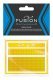 Railroad Freight Car Yellow Reflective Markings Set w/Double Width Stripes, N, FUSION SCALE GRAPHICS 260004