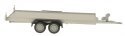 2-Axle Trailer -- For Cars or Pick-Ups, HO, Herpa Models 52450