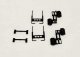 Semi Tractor Stacks, Breather, Fuel Tanks -- Unpainted, HO, Herpa Models 5501