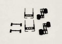 Semi Tractor Stacks, Breather, Fuel Tanks -- Unpainted, HO, Herpa Models 5501