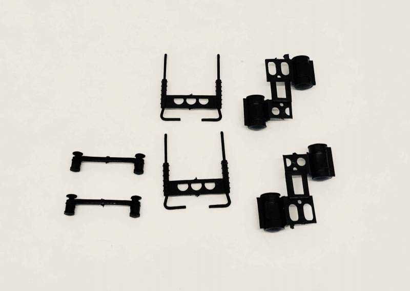 Semi Tractor Stacks, Breather, Fuel Tanks -- Unpainted, HO, Herpa Models 5501
