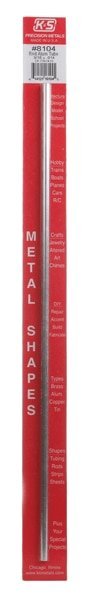 Aluminum Tube - 12` 30cm Long -- 3/16` 4.76mm OD, All Scales, K & S Engineering 8104
