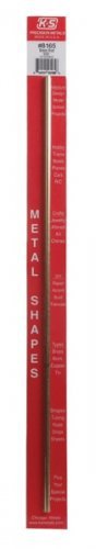 Solid Brass Rod - 12` 30cm Long -- 5/32` 4mm Diameter, All Scales, K & S Engineering 8165