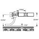 SBE Bottom Shelf Whisker(R) Metal Couplers with Gearboxes -- Medium 9/32′ Centerset Shank 2, HO, Kadee Quality Products 120