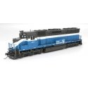 EMD SD45 - Sound and DCC - Paragon4(TM) -- Great Northern 419 (Big Sky Blue, gray, white), HO, Broadway Limited Imports 9802