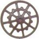 Ajax Type Brake Wheels pkg(8) -- Dark Boxcar Red, HO, Kadee Quality Products 2020