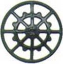 Ajax Type Brake Wheels pkg(8) -- Black, HO, Kadee Quality Products 2040
