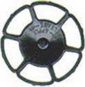 Miner Type Brake Wheels pkg(8) -- Black, HO, Kadee Quality Products 2042