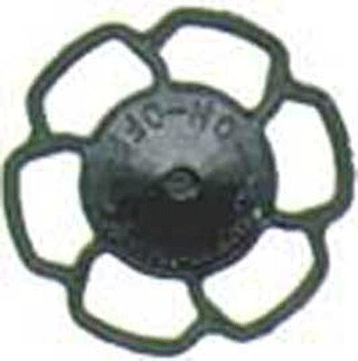 Champion Peacock Type Brake Wheels pkg(8) -- Black, HO, Kadee Quality Products 2044