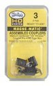 3 Assembled 148 Whisker(R) Metal Couplers -- Medium (9/32′) Centerset Shank, HO, Kadee Quality Products 3