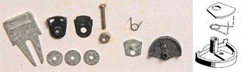 Swing Bracket Adaptor - Kit -- 1 Pair, HO, Kadee Quality Products 454