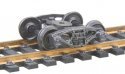 Bettendorf 50-Ton Fully Sprung Self-Centering Metal Trucks -- Code 110 (.110`) 33` Smooth-B, HO, Kadee Quality Products 550