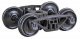 Bettendorf 50-Ton Self-Centering HGC Trucks -- Code 110 (.110`) 33` Smooth-Back RP-25 Wheel, HO, Kadee Quality Products 564