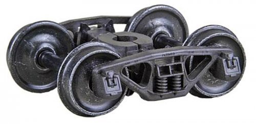 Bettendorf 50-Ton Self-Centering HGC Trucks -- Code 110 (.110`) 33` Smooth-Back RP-25 Wheel, HO, Kadee Quality Products 564