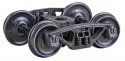 Bettendorf 50-Ton Self-Centering HGC Trucks -- Code 110 (.110`) 33` Smooth-Back RP-25 Wheel, HO, Kadee Quality Products 564