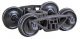 Bettendorf 50-Ton Self-Centering HGC Trucks -- Code 110 (.110`) 33` Smooth-Back RP-25 Wheel, HO, Kadee Quality Products 564