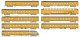 Olympian Hiawatha 9-Car Passenger Set - Post-1955 Version - Ready to Run -- Milwaukee Road (Armour , N, Kato USA Inc 106089