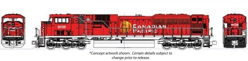 EMD SD90/43MAC - Standard DC -- Canadian Pacific 9155 (red, white, gold), N, Kato USA Inc 1765627
