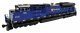 EMD SD70ACe with Nose Headlight - Standard DC -- Montana Rail Link 4401 (blue, white, red), N, Kato USA Inc 1768531