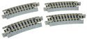 Unitrack -- Curved Track 9.75′ Radius 15-Degree pkg(4), N, Kato USA Inc 20101