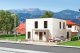 Lina Cube House with Terrace -- Polyplate Kit - 11.9 x 13.9 x 7.4cm, HO, Kibri 38339