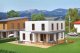 Lina Cube House with Terrace -- Polyplate Kit - 11.9 x 13.9 x 7.4cm, HO, Kibri 38339