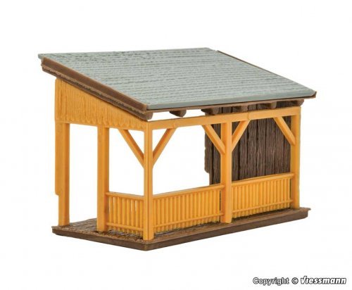 Porch -- Kit - 5.5 x 3.1 x 3.5cm, HO, Kibri 38358